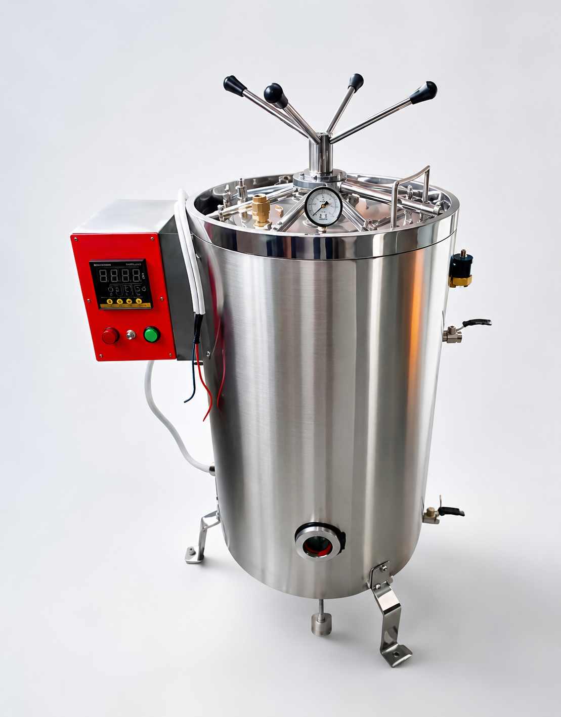 Vertical Autoclave Manufacturer in Uttarakhand – triple valve vertical steam sterilizer supplied by GS Enterprises
